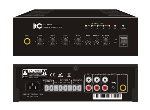 T-120CA Mini Digital Class-D Mixer Amplifier