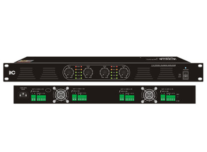 T-4060DSA  T-4120DSA  T-4240DSA 4-Channel Power Amplifier (Phone Jack MIC Input)