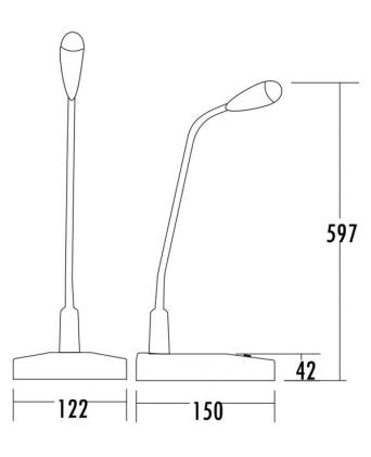 T-521A Microphone (Built-in chime)