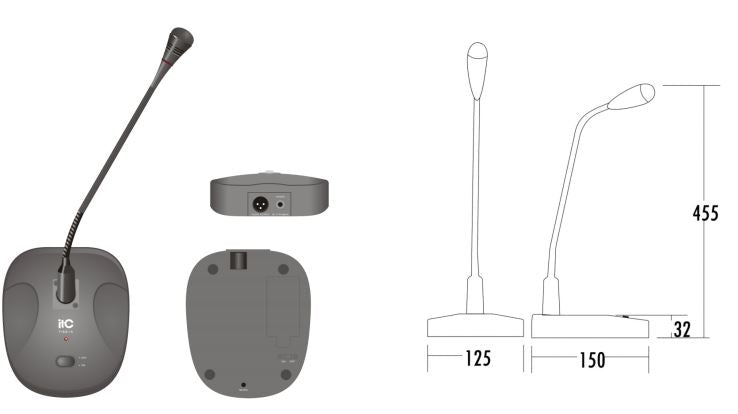 T-621A Microphone (Built-in chime)