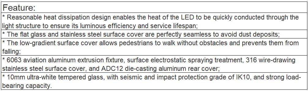 TL-LH6101,TL-LH6102,TL-LH6103,TL-LH6104,TL-LH6105,TL-LH6106 LED Underground Light