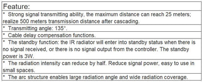 TS-0370HS High-performance IR Radiator