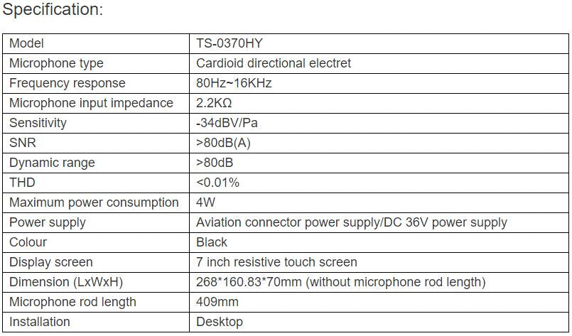 TS-0370HY Interpreter Unit