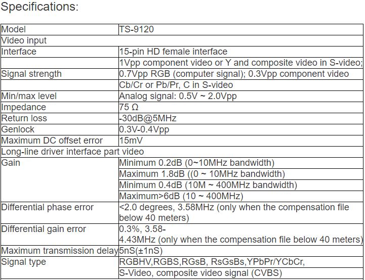 TS-9120 Long-distance Driver