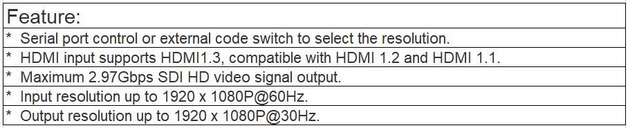 TS-9507HS HD Signal Converter