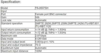 TS-9507SH HD Signal Converter