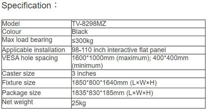 TV-8298MZ Mobile Stand