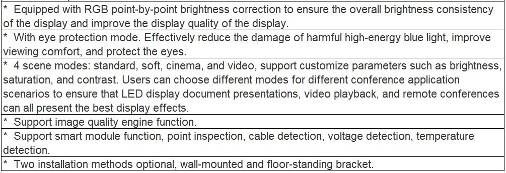 TV-BL165-YX Commercial LED Video Wall TV(165')