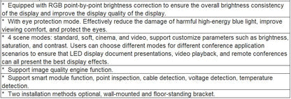 TV-BL165-YX Commercial LED Video Wall TV(165')