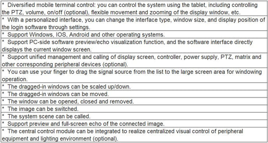 TV-VIEWWALL ipad Visual Control Software