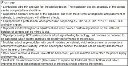 TV-OH481-YM Rental Outdoor Full Color LED Video Wall