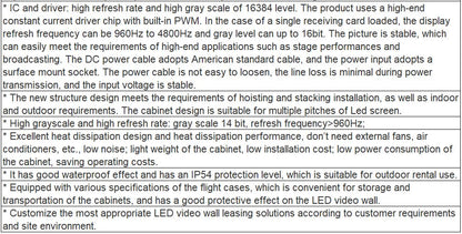 TV-OH481-YZ Rental Outdoor Full Color LED Video Wall