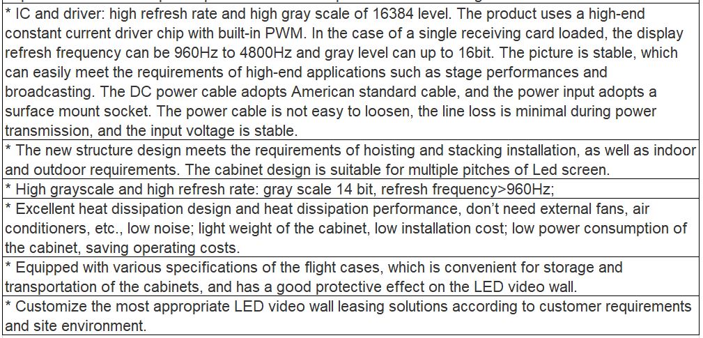 TV-PH391-YZ Indoor Full Color LED Video Wall