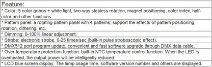 TL-LT201 150W Pattern Light