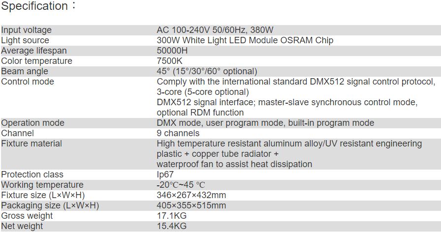 TL-LT203A Pattern Light