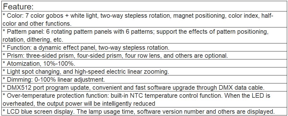 TL-LT206 650W Pattern Light