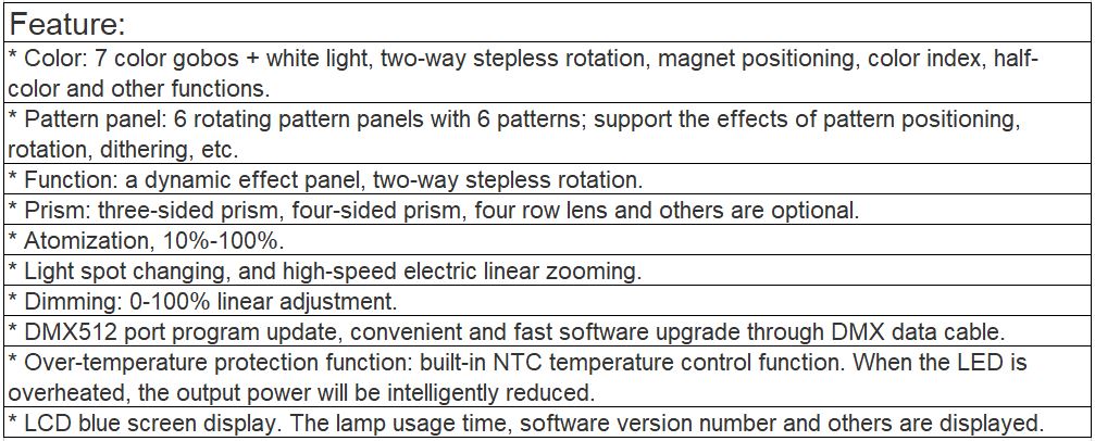 TL-LT210 1000W Pattern Light