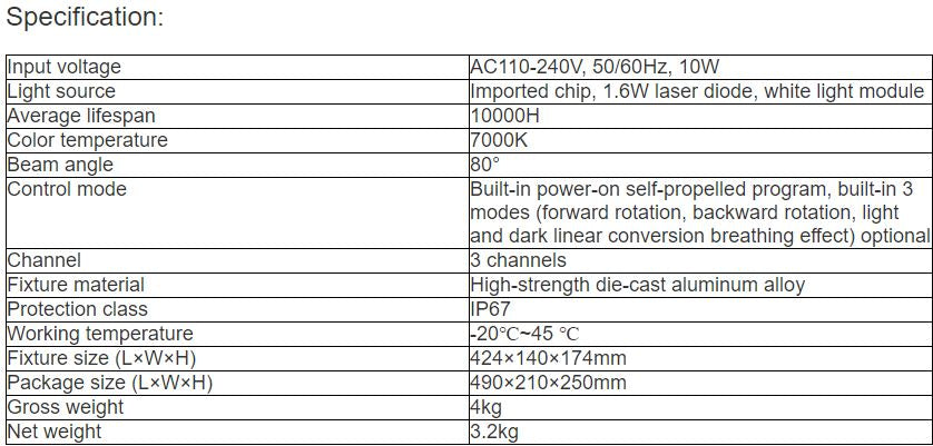 TL-LT401A 10W Starry Sky Light