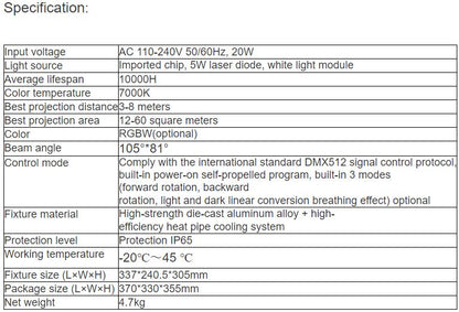 TL-LT402 20W Starry Sky Light