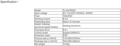 TL-SUT602S Stage Effect Fogger