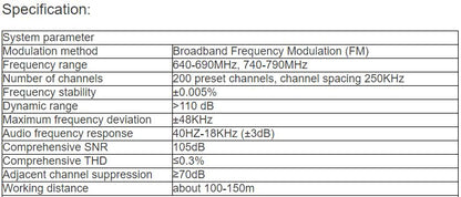 T-526UH, T-526UT, T-526UL, T-526UV, T-526US, T-526UW Wireless Microphone