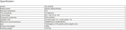 TS-405HB Conference Room Column Speaker