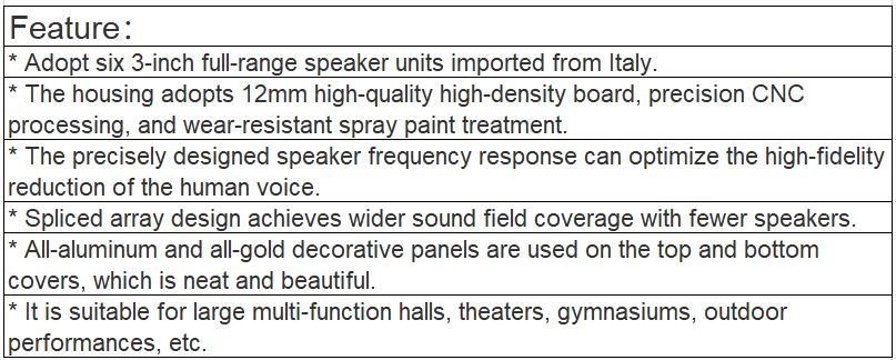 TS-603H Column Speakers