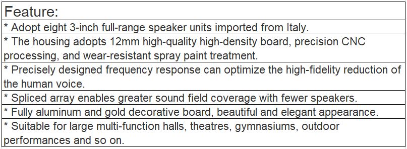 TS-803H Column speakers