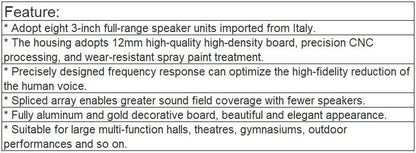 TS-803H Column speakers