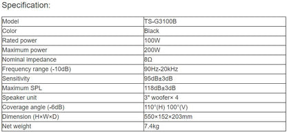 TS-G3100B Speaker