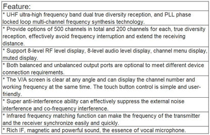 T-521UZ Wireless Microphone