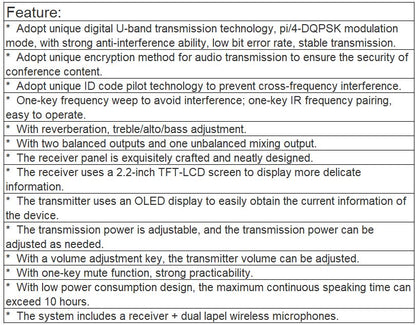 T-592UL Wireless Microphone