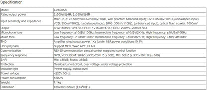 T-2500KS Multimedia Amplifier