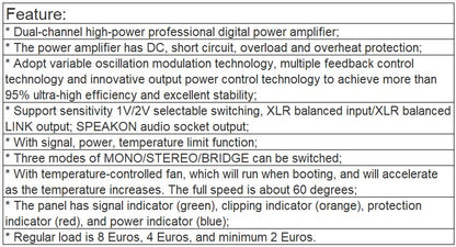 TC-21000 Professional Amplifier