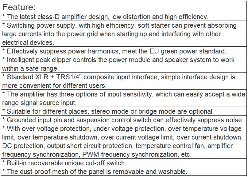 TS-4200PD Professional Digital Amplifier