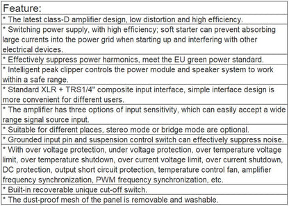 TS-4200PD Professional Digital Amplifier