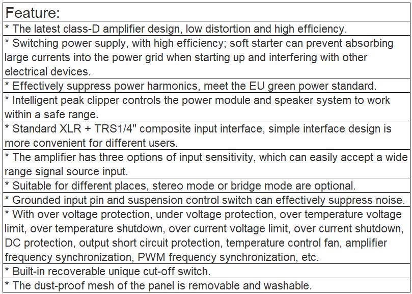 TS-4350PD Professional Digital Amplifier