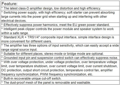 TS-4350PD Professional Digital Amplifier