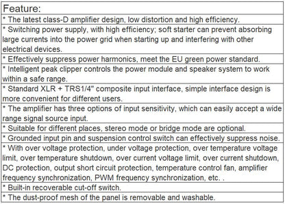 TS-4500PD Professional Digital Amplifier