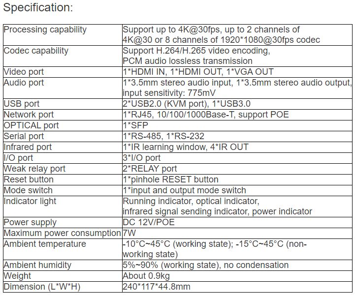 TV-711A4K HD Integrated Terminal