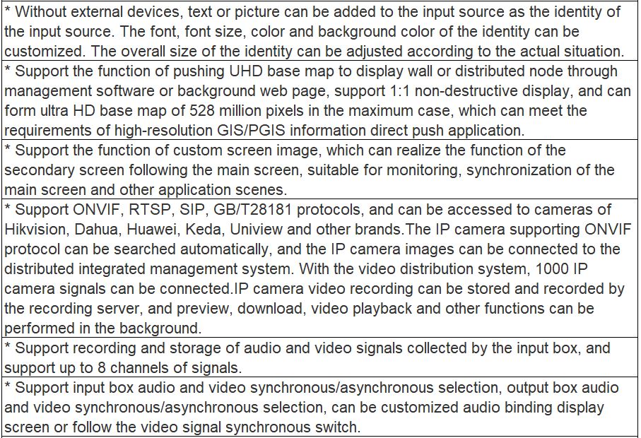 TV-713AR Visual Management System Embedded Software V2.0