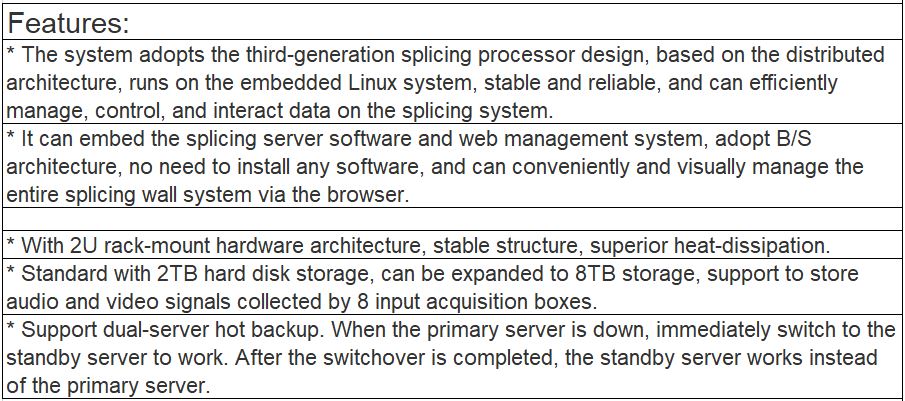 TV-713AR Visual Management System Embedded Software V2.0