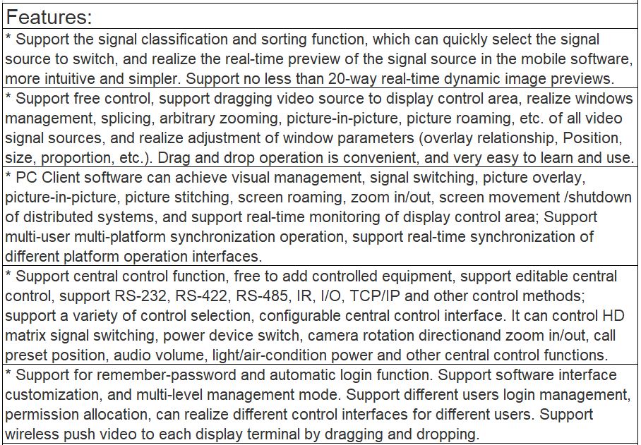 TV-713WR Visual Management System Network Management Software(Windows) V1.0