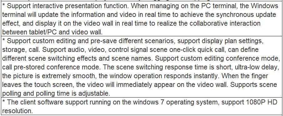 TV-713WR Visual Management System Network Management Software(Windows) V1.0