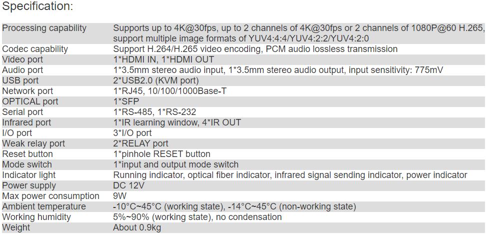 TV-731F4K HD Integrated Terminal